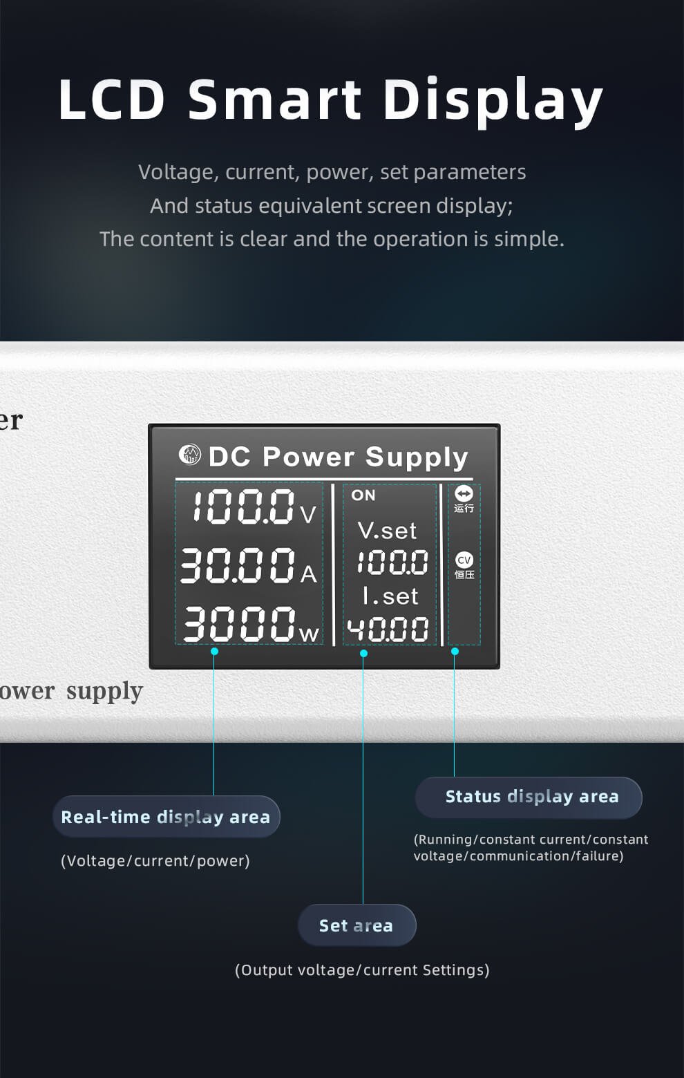 chroma programmable dc power supply 62012p-80-60 